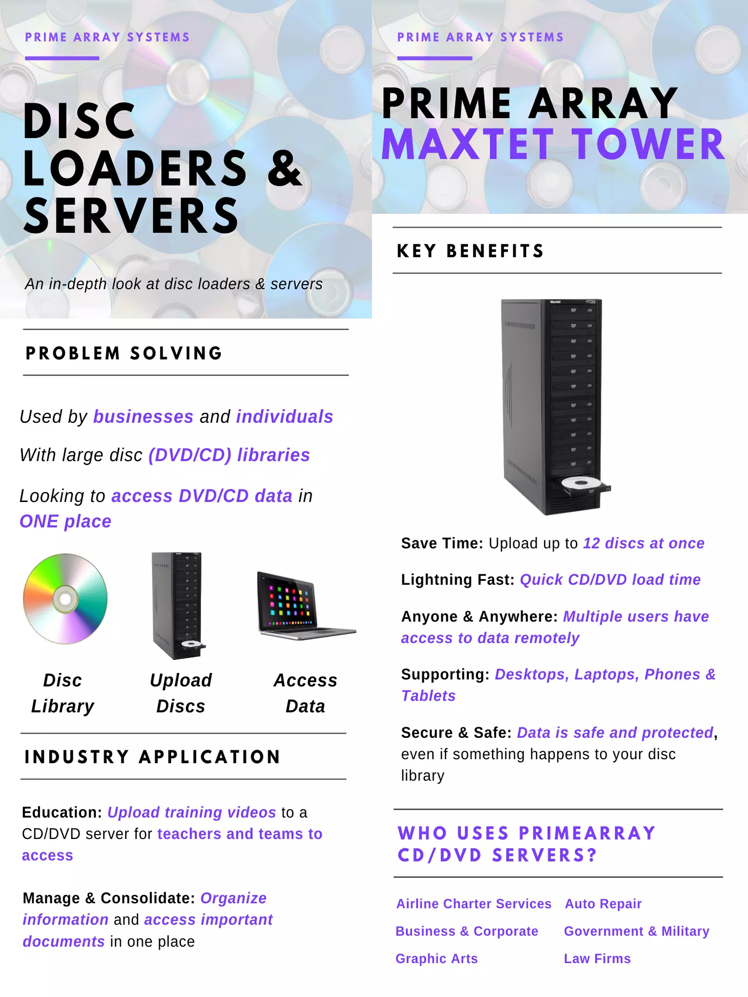 Disc Loaders Servers